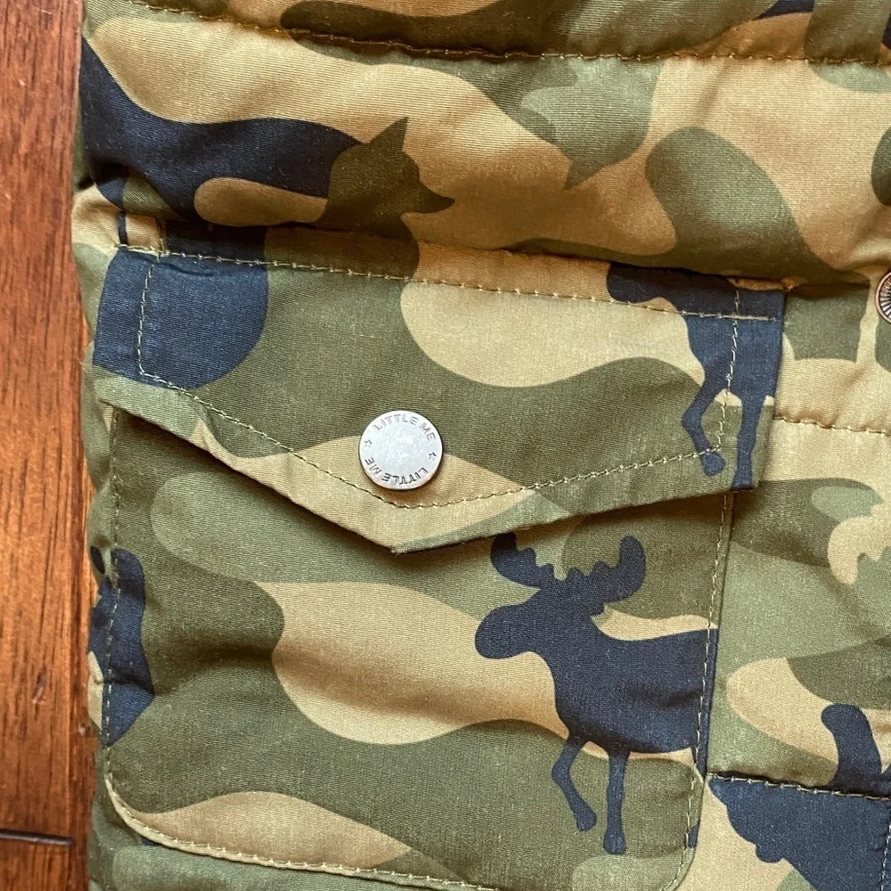 Little Me Camouflage Vest with Moose Design